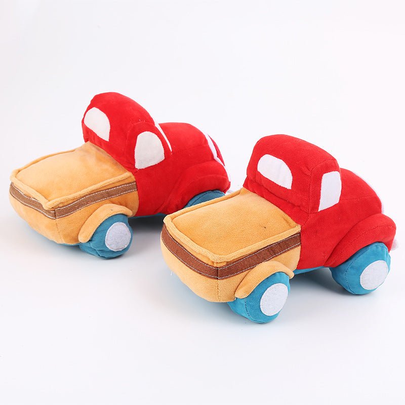 Tooth Grinding And Sound Making Plush Car Dog Toy | Luxury Home Accessories | Heulog Glow