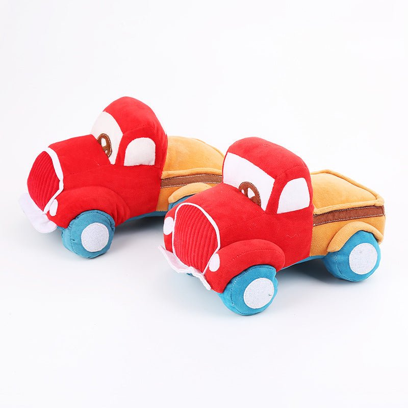 Tooth Grinding And Sound Making Plush Car Dog Toy | Luxury Home Accessories | Heulog Glow