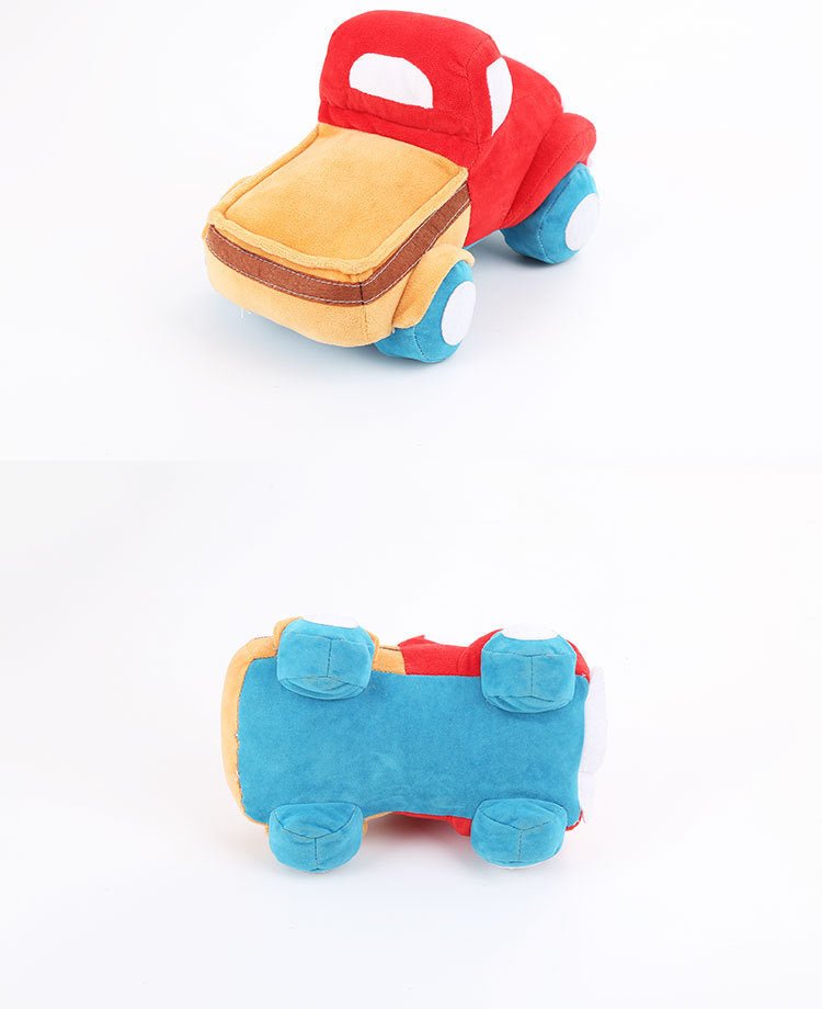 Tooth Grinding And Sound Making Plush Car Dog Toy | Luxury Home Accessories | Heulog Glow