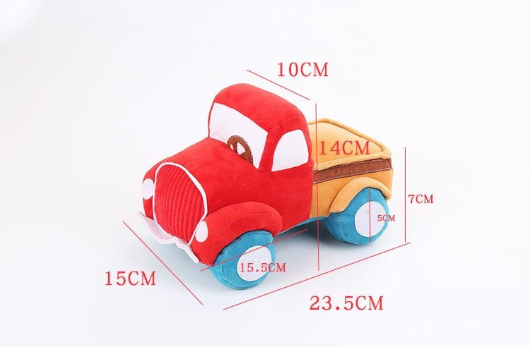Tooth Grinding And Sound Making Plush Car Dog Toy | Luxury Home Accessories | Heulog Glow