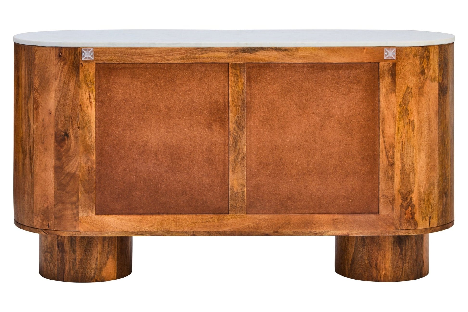 Torcino Marble and Carved Mango Wood Two Door Sideboard | Luxury Home Accessories | Heulog Glow
