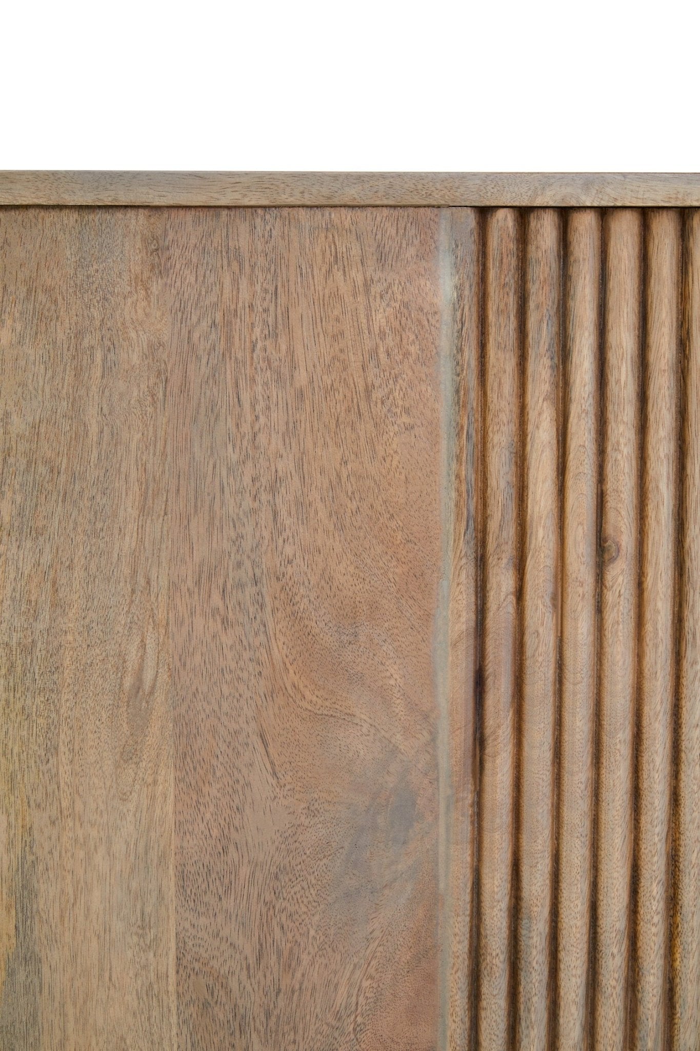Torello Two Door Three Drawer Grey Mango Wood Sideboard | Luxury Home Accessories | Heulog Glow