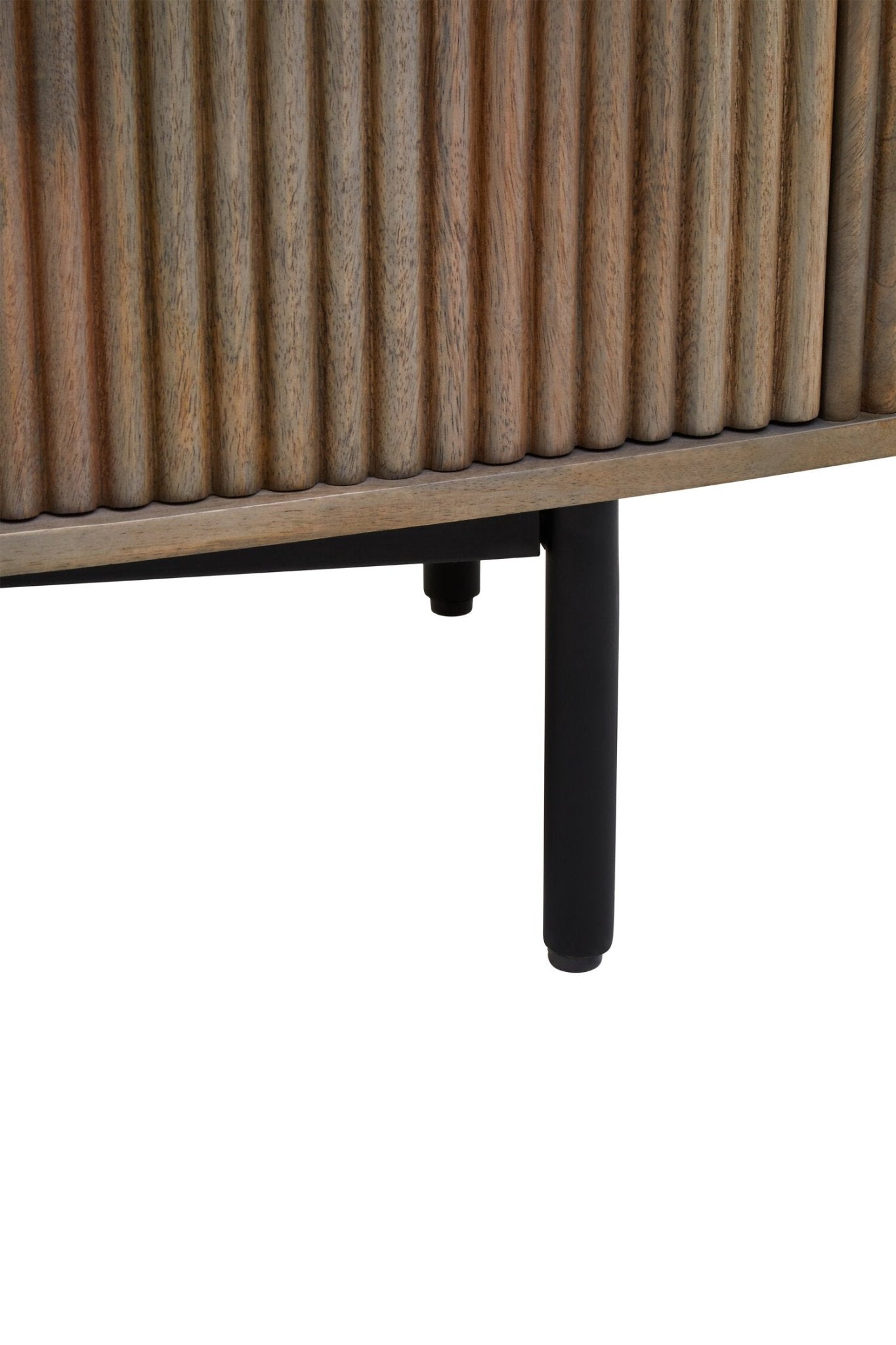 Torello Two Door Three Drawer Grey Mango Wood Sideboard | Luxury Home Accessories | Heulog Glow