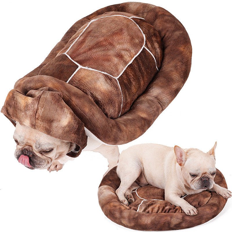 Tortoise Dual Purpose Transfiguration Multifunctional Pet Nest Winter Warm Clothing | Luxury Home Accessories | Heulog Glow