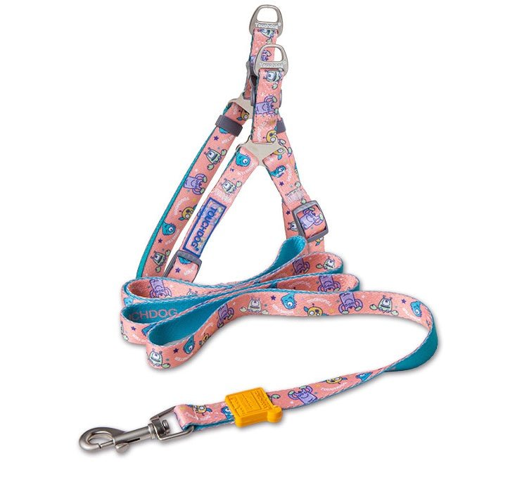 Touch dog it''s new heat transfer printing traction rope chest back collar dog rope walking dog artifact traction outdoor belt | Luxury Home Accessories | Heulog Glow