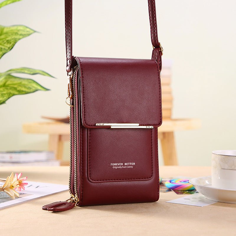 Touch Screen Mobile Phone Bag Small Crossbody Shouder Bags Women Long Wallet | Luxury Home Accessories | Heulog Glow