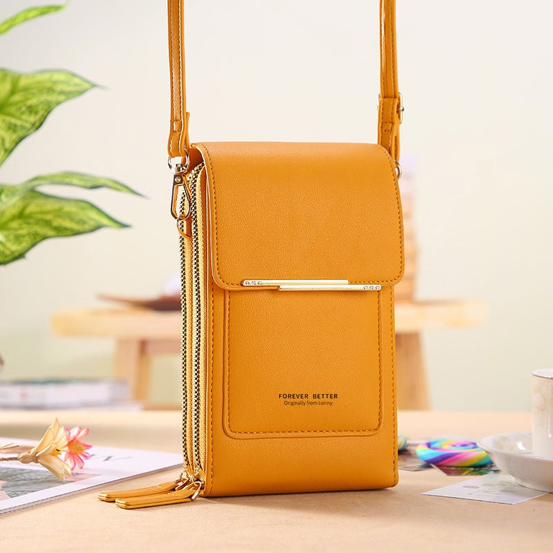 Touch Screen Mobile Phone Bag Small Crossbody Shouder Bags Women Long Wallet | Luxury Home Accessories | Heulog Glow