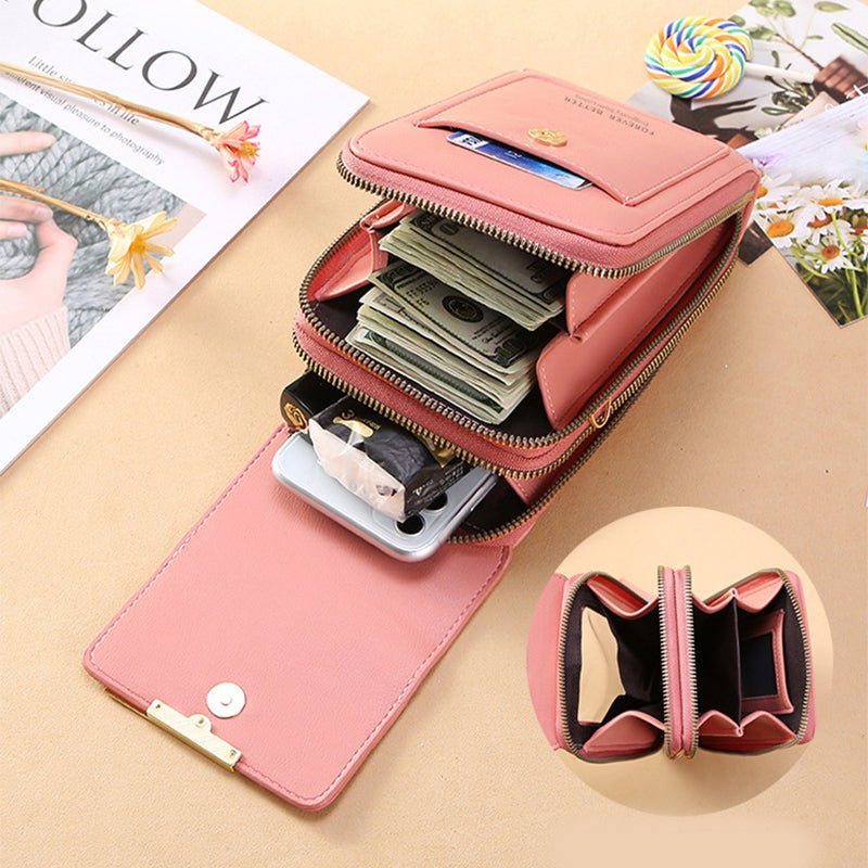 Touch Screen Mobile Phone Bag Small Crossbody Shouder Bags Women Long Wallet | Luxury Home Accessories | Heulog Glow