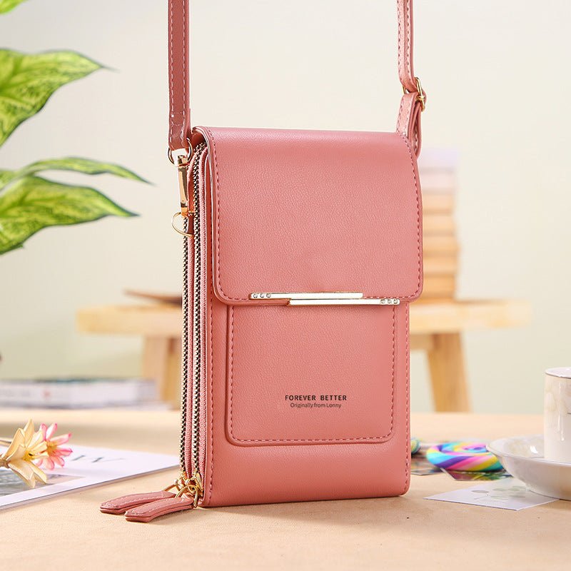Touch Screen Mobile Phone Bag Small Crossbody Shouder Bags Women Long Wallet | Luxury Home Accessories | Heulog Glow