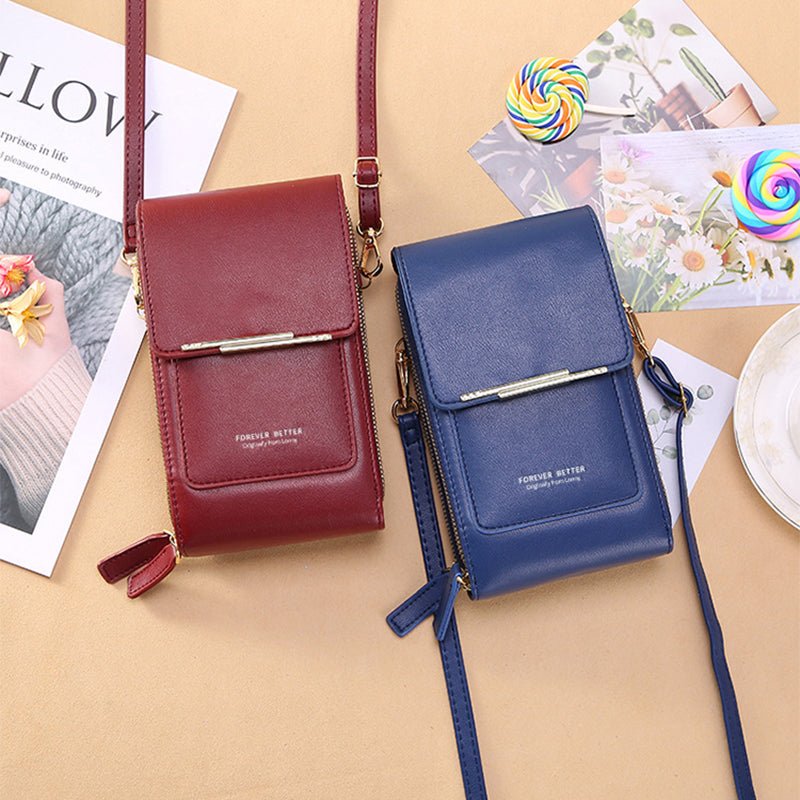 Touch Screen Mobile Phone Bag Small Crossbody Shouder Bags Women Long Wallet | Luxury Home Accessories | Heulog Glow