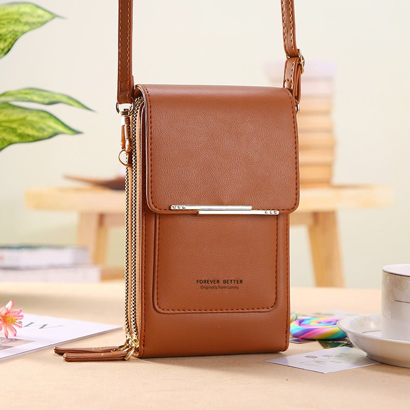 Touch Screen Mobile Phone Bag Small Crossbody Shouder Bags Women Long Wallet | Luxury Home Accessories | Heulog Glow
