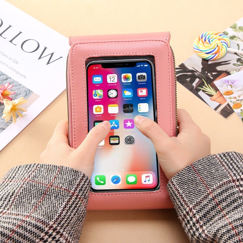 Touch Screen Mobile Phone Bag Small Crossbody Shouder Bags Women Long Wallet | Luxury Home Accessories | Heulog Glow
