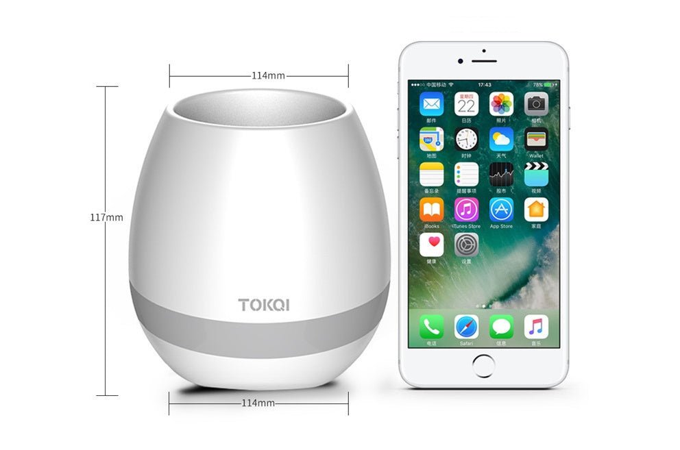 Touch-sensitive music vase desktop audio | Luxury Home Accessories | Heulog Glow