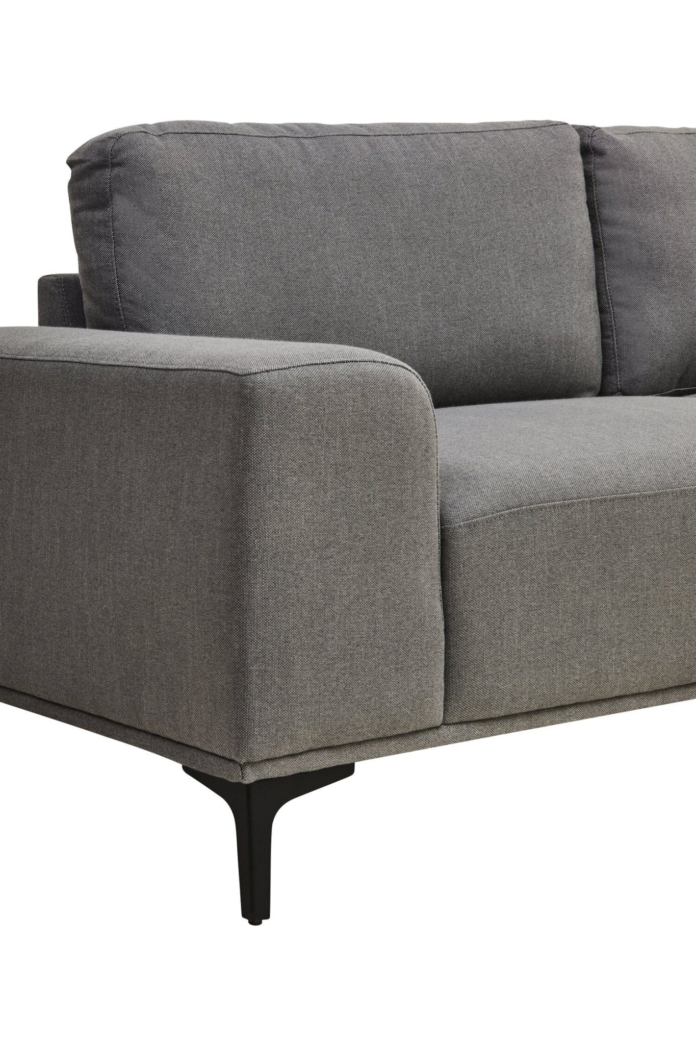 Toulon 3 Seat Grey Fabric Right Chaise Sofa | Luxury Home Accessories | Heulog Glow