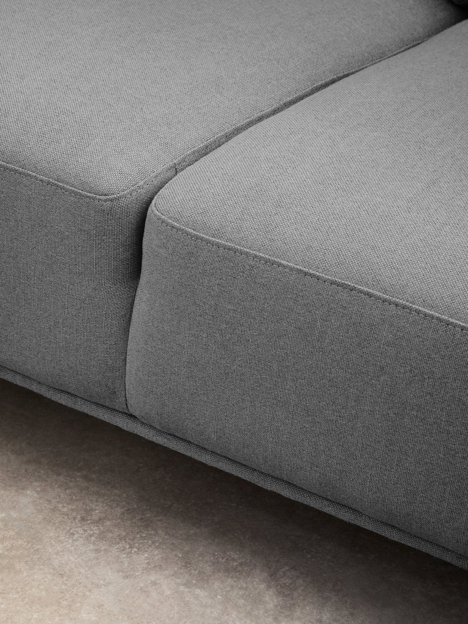 Toulon 3 Seat Grey Fabric Right Chaise Sofa | Luxury Home Accessories | Heulog Glow