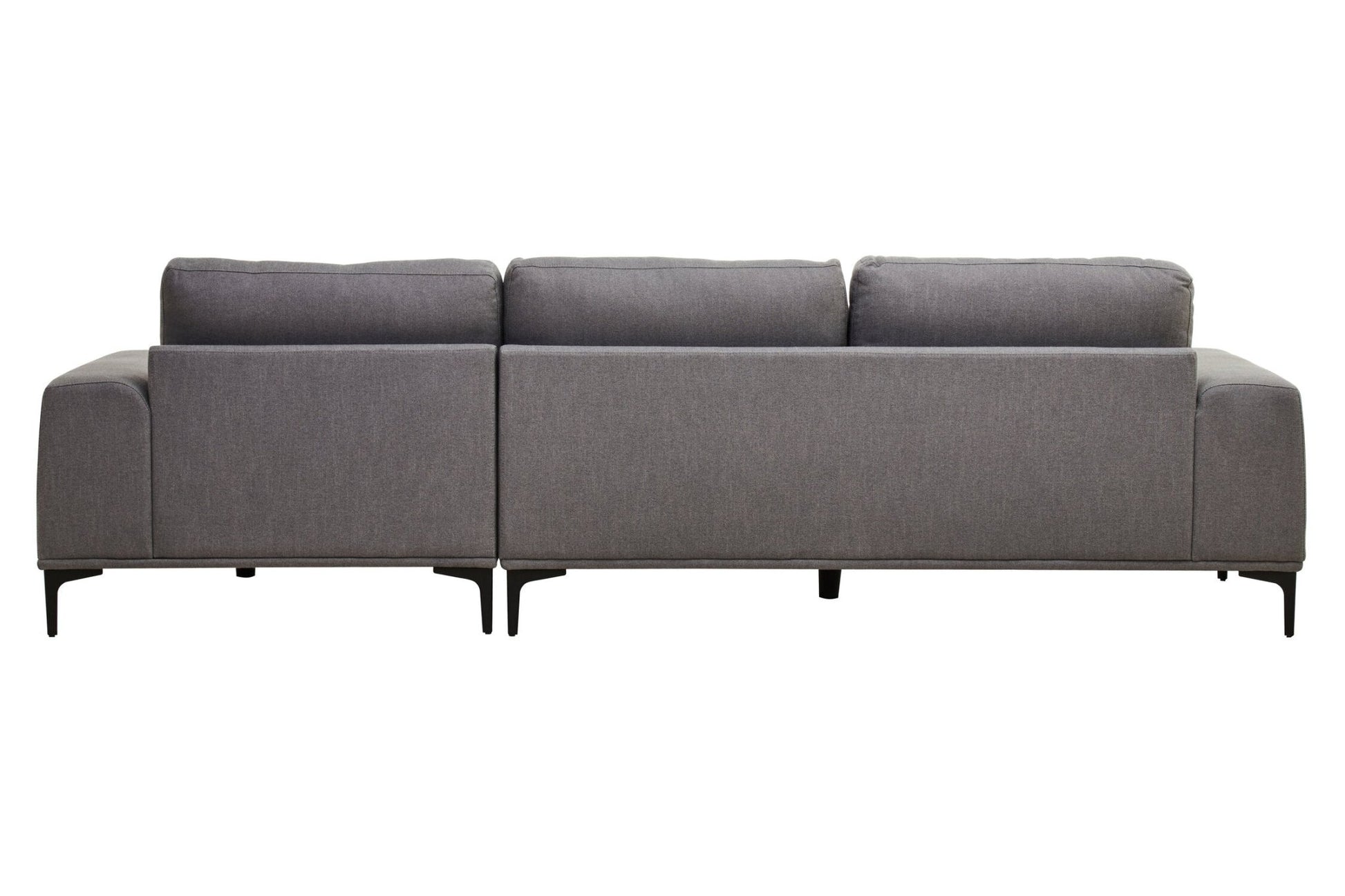 Toulon 3 Seat Grey Fabric Right Chaise Sofa | Luxury Home Accessories | Heulog Glow
