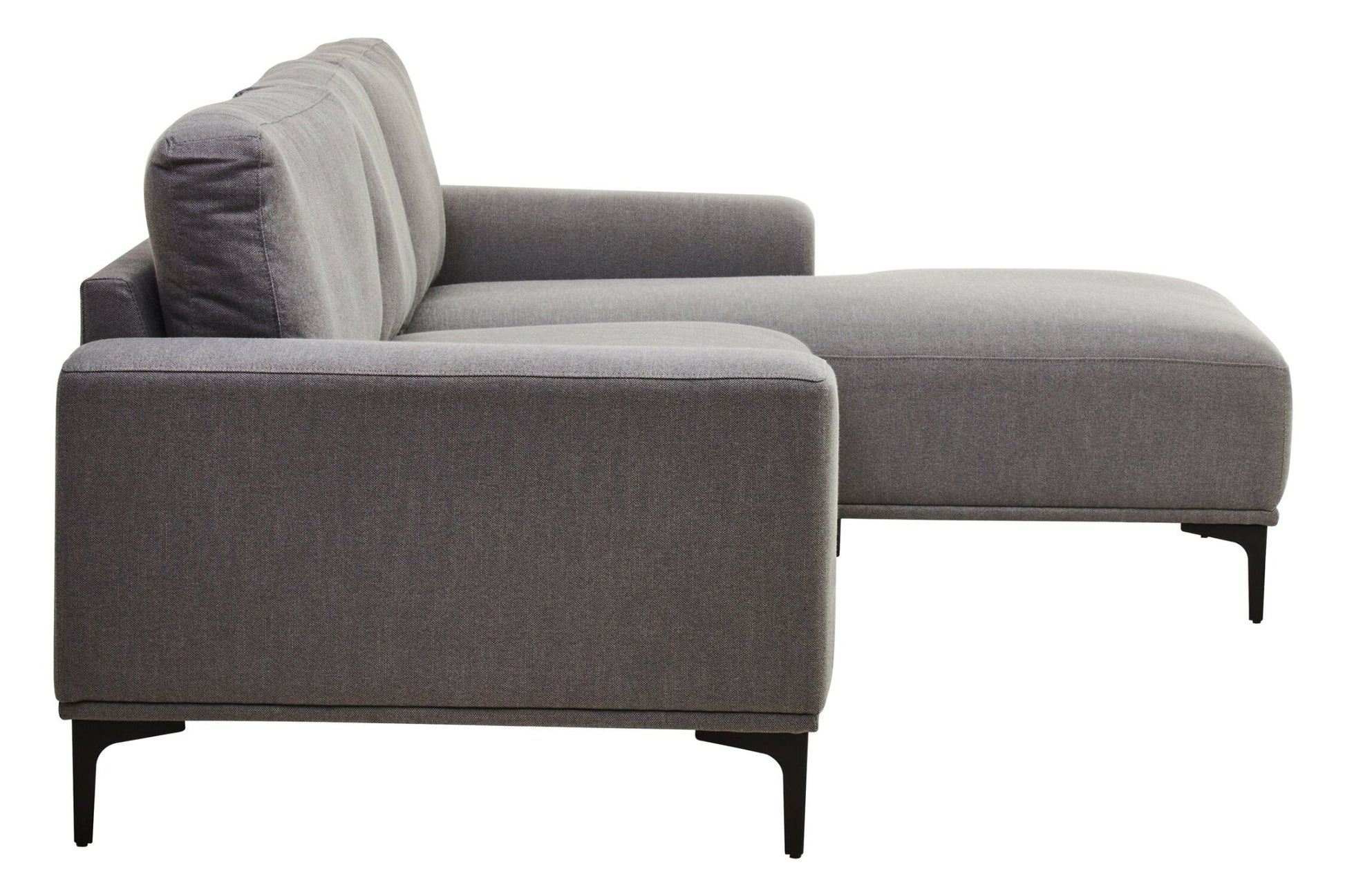 Toulon 3 Seat Grey Fabric Right Chaise Sofa | Luxury Home Accessories | Heulog Glow