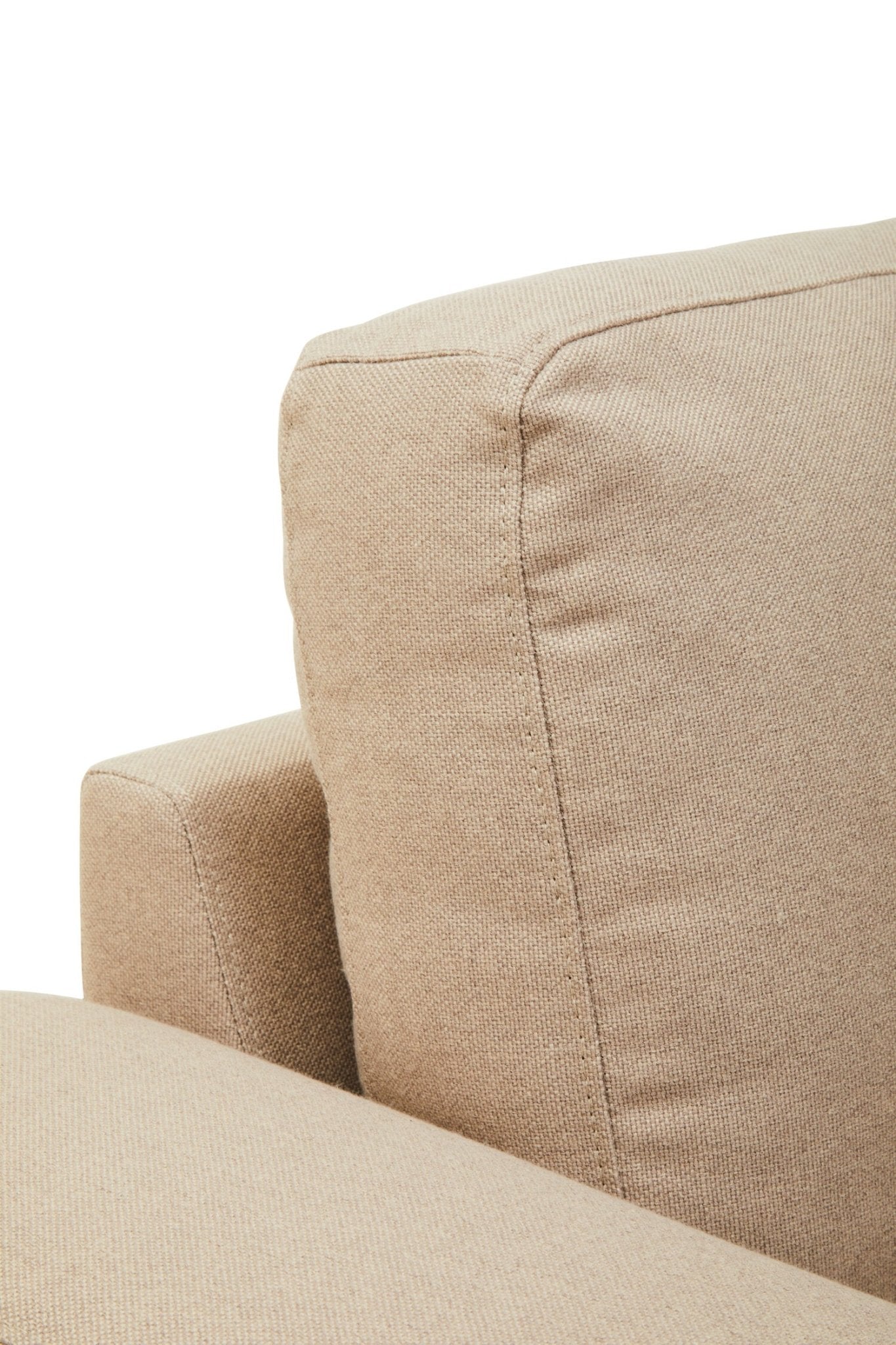 Toulon 3 Seat Natural Fabric Right Chaise Sofa | Luxury Home Accessories | Heulog Glow