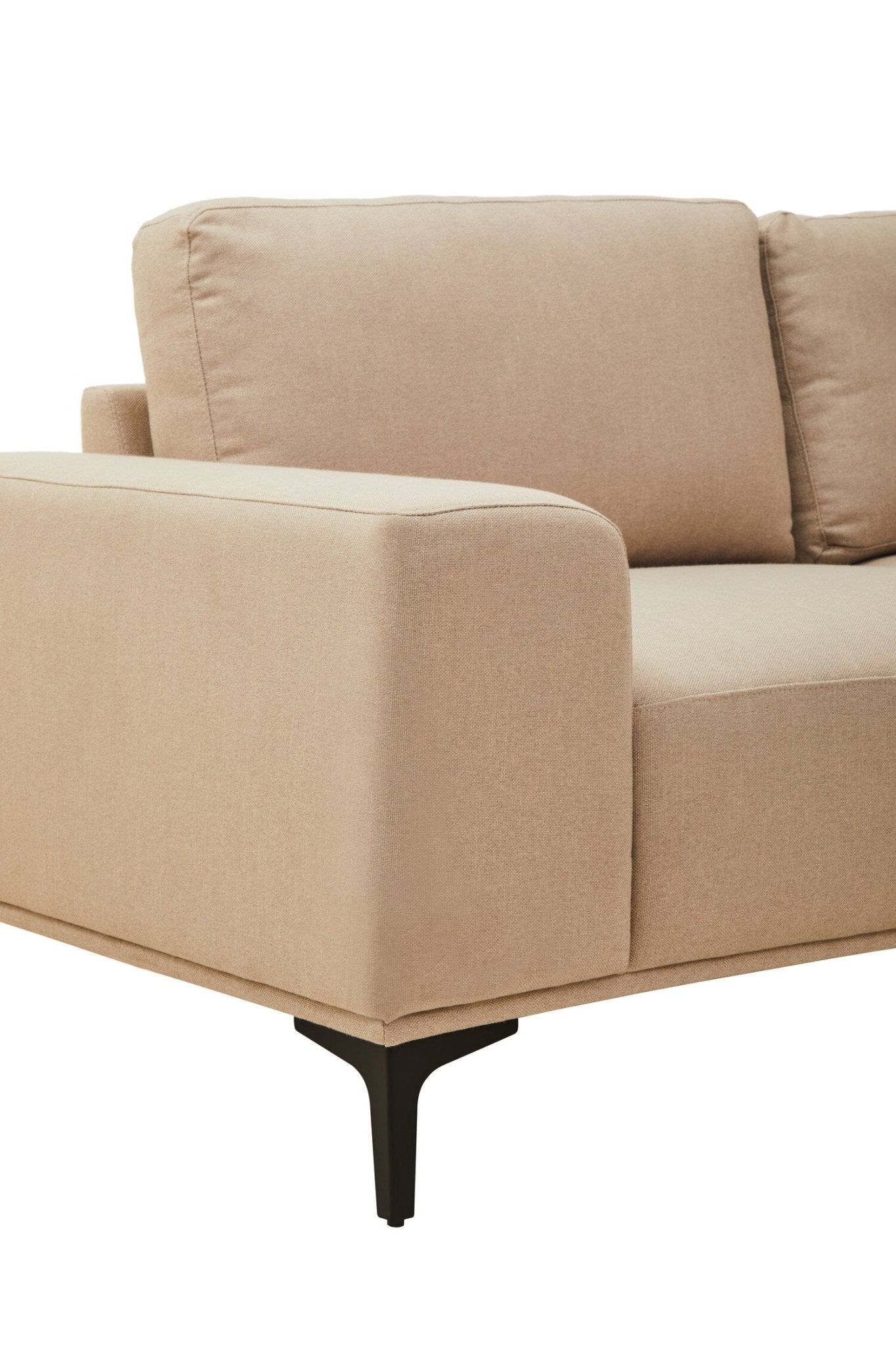 Toulon 3 Seat Natural Fabric Right Chaise Sofa | Luxury Home Accessories | Heulog Glow