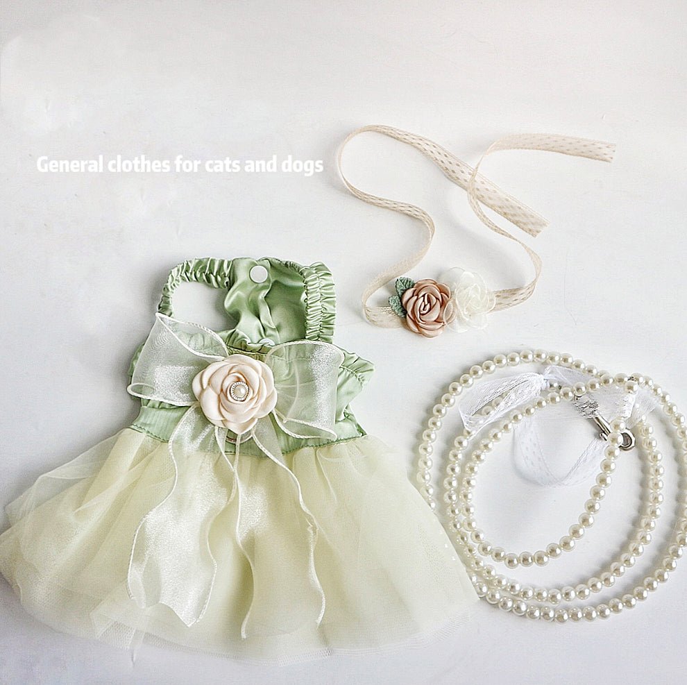 Tow Clothes Dog Cat Go Out Tow Rope Bow | Luxury Home Accessories | Heulog Glow