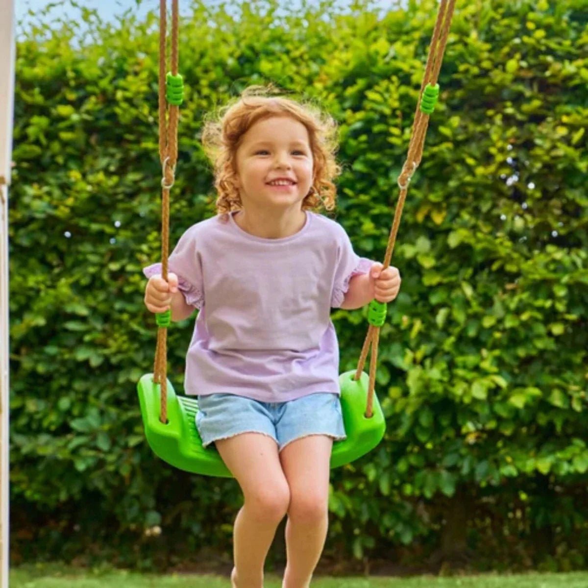 TP Buttercup Wooden Playhouse with Deck Slide & Double Swing Arm | Luxury Home Accessories | Heulog Glow