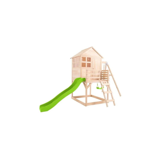 TP Buttercup Wooden Playhouse with Deck Slide & Swing Arm | Luxury Home Accessories | Heulog Glow