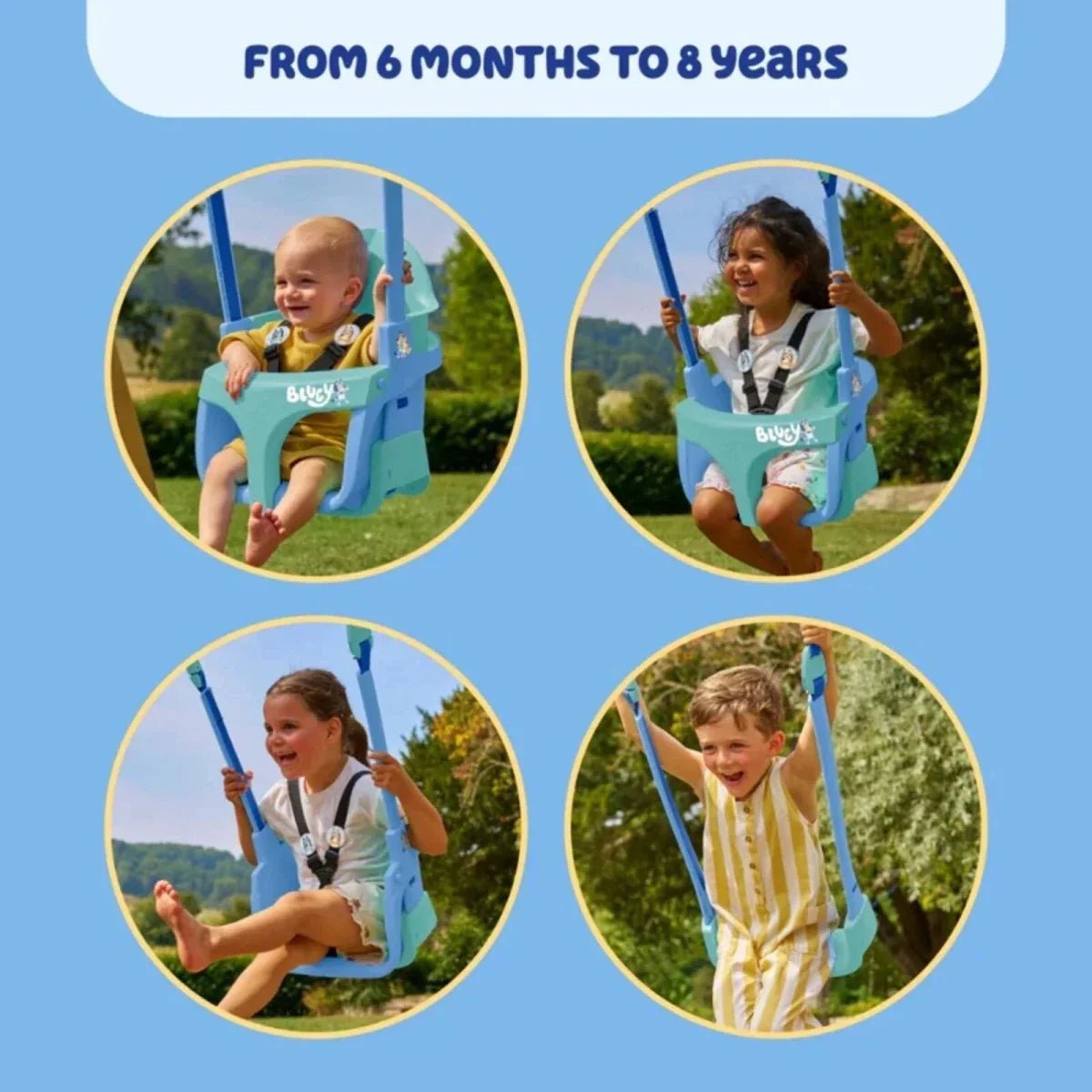 TP Forest Acorn Growable Swing Set with Bluey Quadpod | Luxury Home Accessories | Heulog Glow