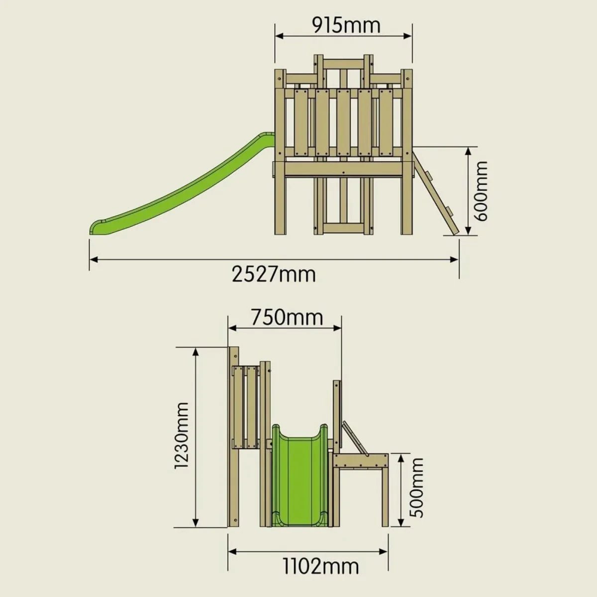 TP Forest Wooden Climbing Frame with Slide | Luxury Home Accessories | Heulog Glow