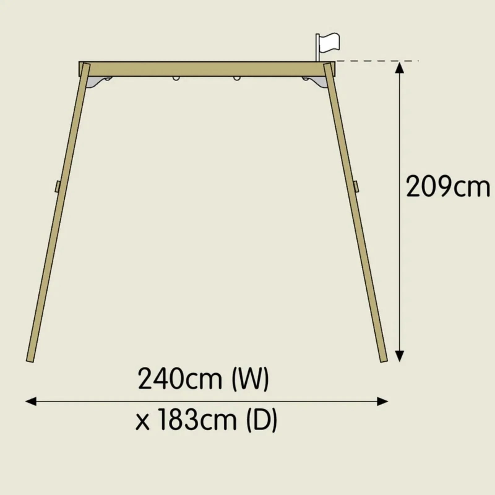TP Forest Wooden Double Swing Set | Luxury Home Accessories | Heulog Glow