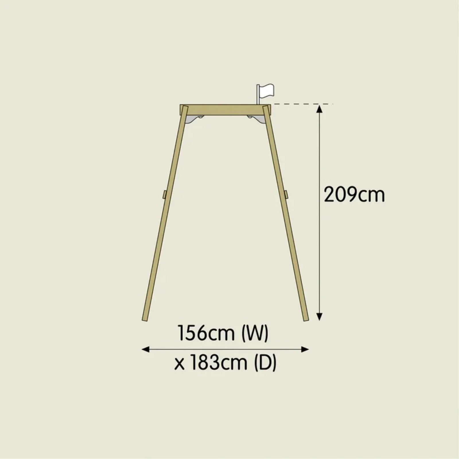 TP Forest Wooden Single Swing | Luxury Home Accessories | Heulog Glow