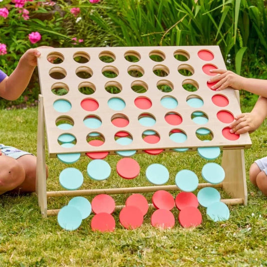 TP Giant Wooden 4-in-1 Row Game | Luxury Home Accessories | Heulog Glow