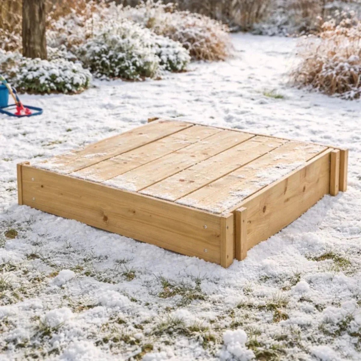 TP Wooden Lidded Sandpit | Luxury Home Accessories | Heulog Glow