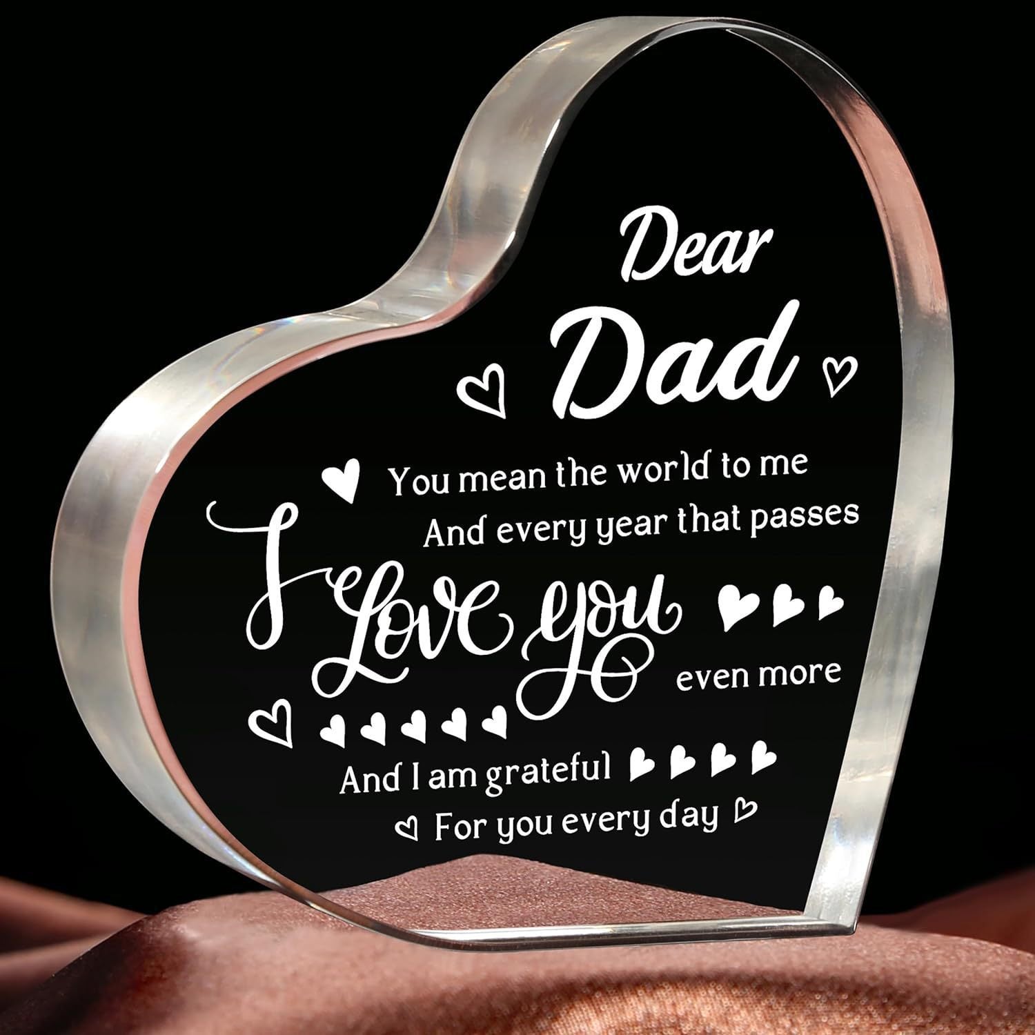 Transparent Love Acrylic Mother's Day Gift Table Decorative Ornaments | Luxury Home Accessories | Heulog Glow