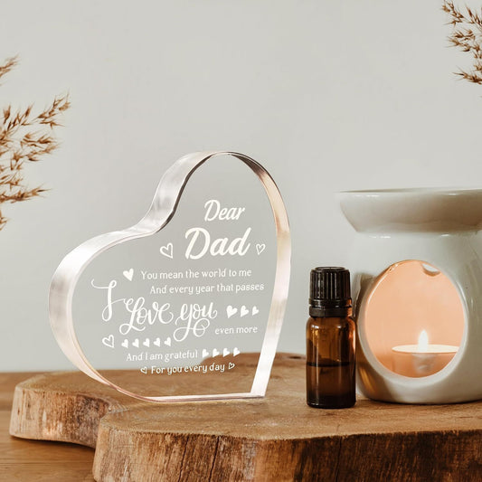 Transparent Love Acrylic Mother's Day Gift Table Decorative Ornaments | Luxury Home Accessories | Heulog Glow
