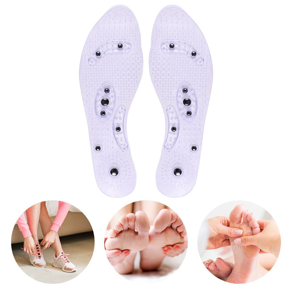 Transparent magnetic therapy insole with 8 magnets | Luxury Home Accessories | Heulog Glow
