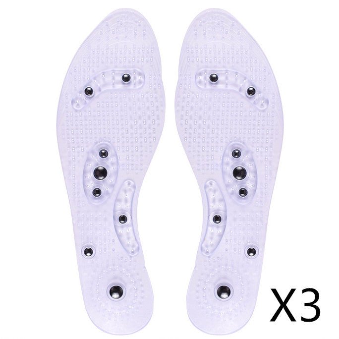 Transparent magnetic therapy insole with 8 magnets | Luxury Home Accessories | Heulog Glow