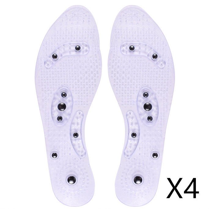 Transparent magnetic therapy insole with 8 magnets | Luxury Home Accessories | Heulog Glow