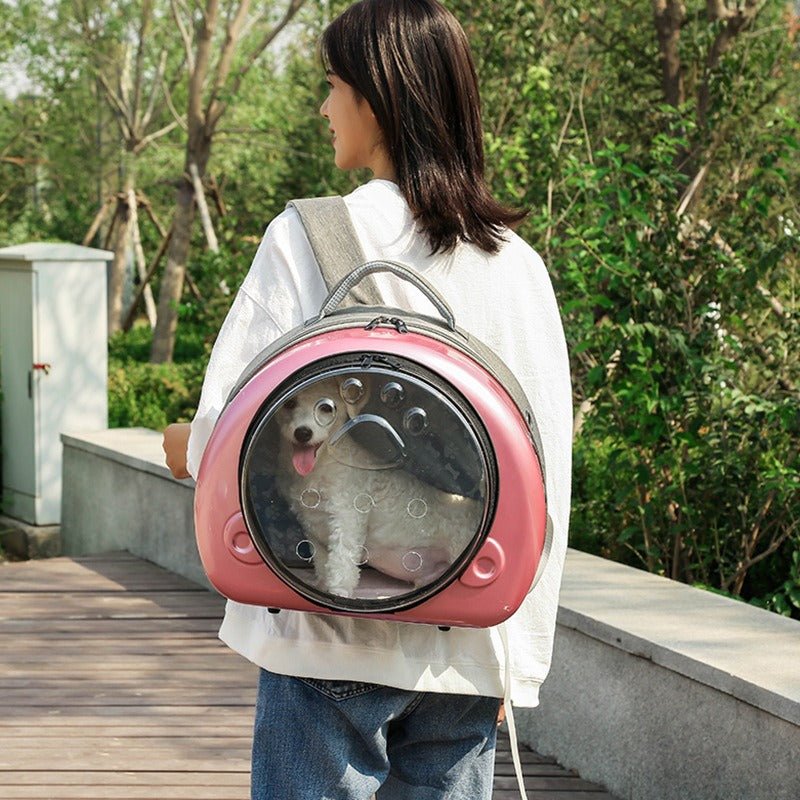 Transparent Space Capsule Pet Portable Breathable Cat Diaper Bag | Luxury Home Accessories | Heulog Glow