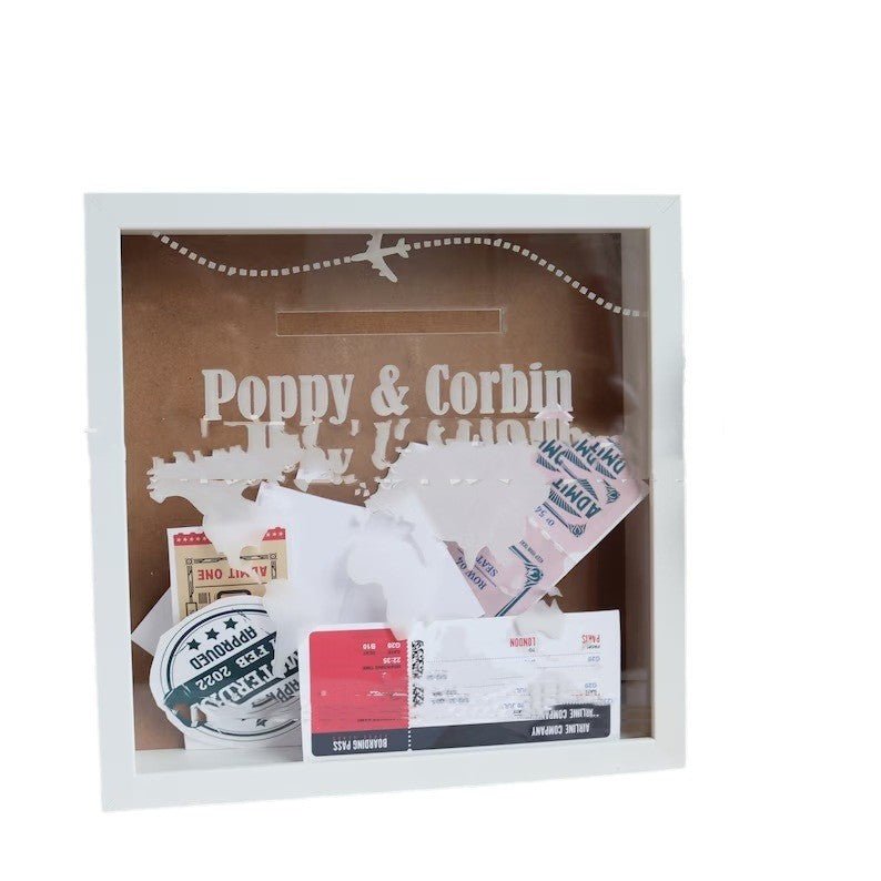 Travel Ticket Memory Box Valentine's Day Gift | Luxury Home Accessories | Heulog Glow