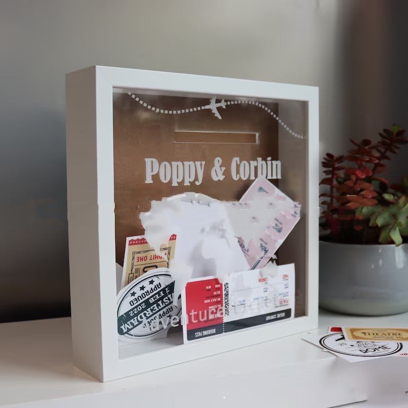 Travel Ticket Memory Box Valentine's Day Gift | Luxury Home Accessories | Heulog Glow