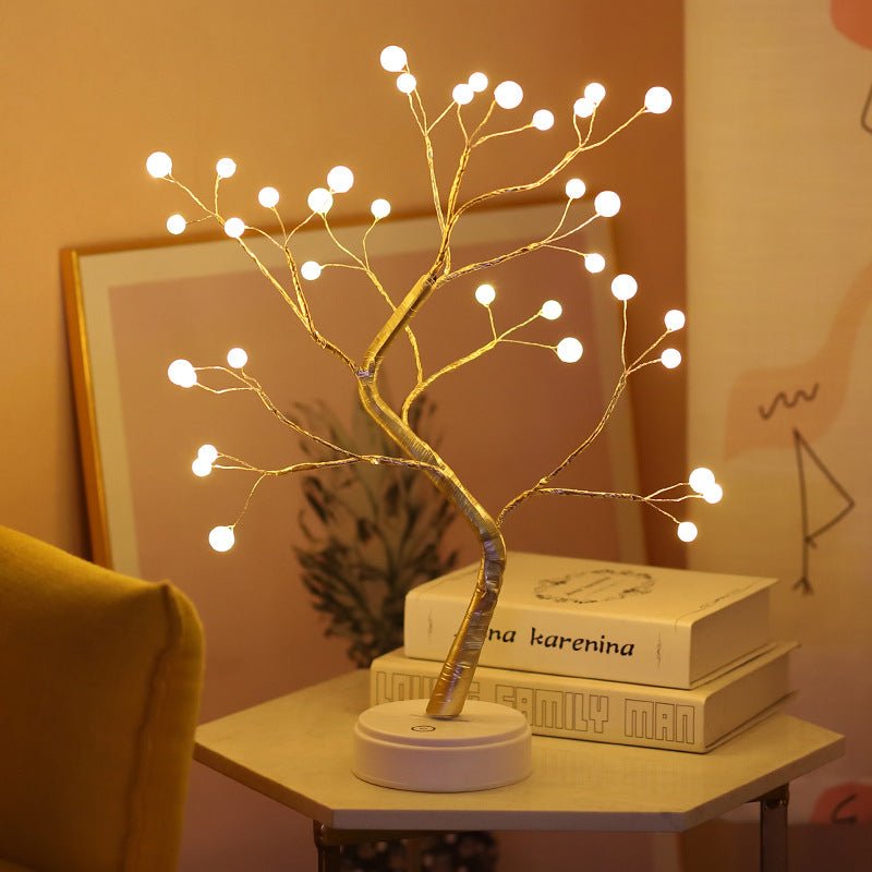 Tree Light Touch Switch Pearl Star Night Light | Luxury Home Accessories | Heulog Glow