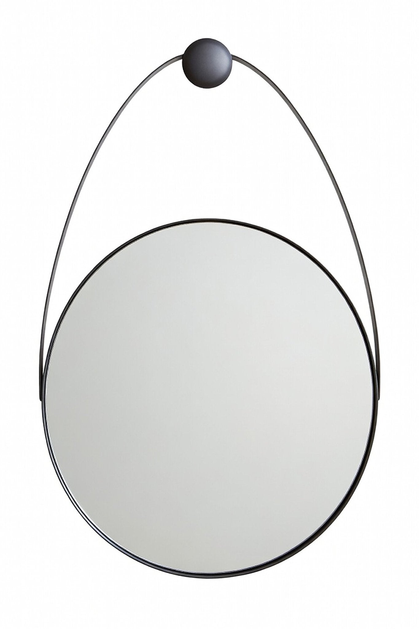 Trento Black Frame Hanging Loop Wall Mirror | Luxury Home Accessories | Heulog Glow