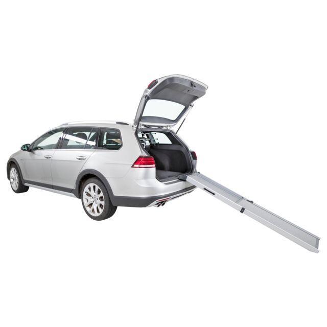 Trixie 2-Step Telescope Ramp, aluminium/sandpaper | Luxury Home Accessories | Heulog Glow