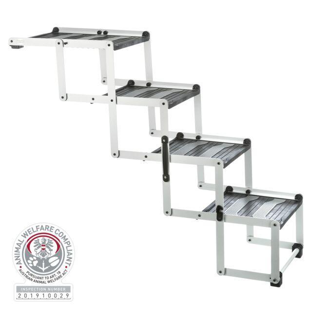 Trixie 4-step Folding Steps, aluminium/TPR | Luxury Home Accessories | Heulog Glow