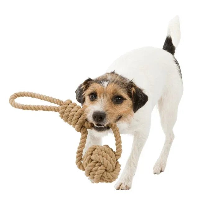 Trixie BE NORDIC Playing Rope with Woven-in Ball | Luxury Home Accessories | Heulog Glow