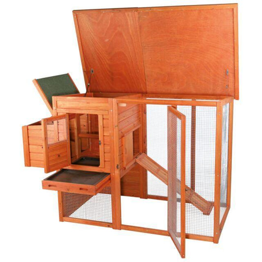 Trixie Chicken Coop with Enclosure | Luxury Home Accessories | Heulog Glow