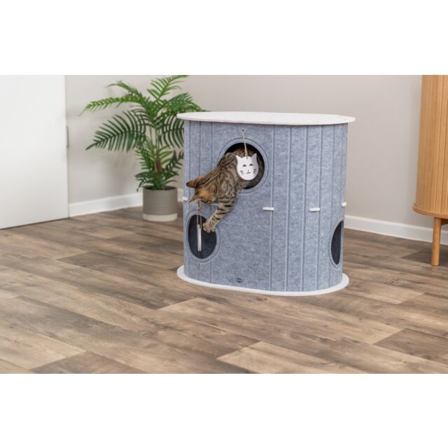 Trixie Two-storey cat cave Mara made of felt | Luxury Home Accessories | Heulog Glow