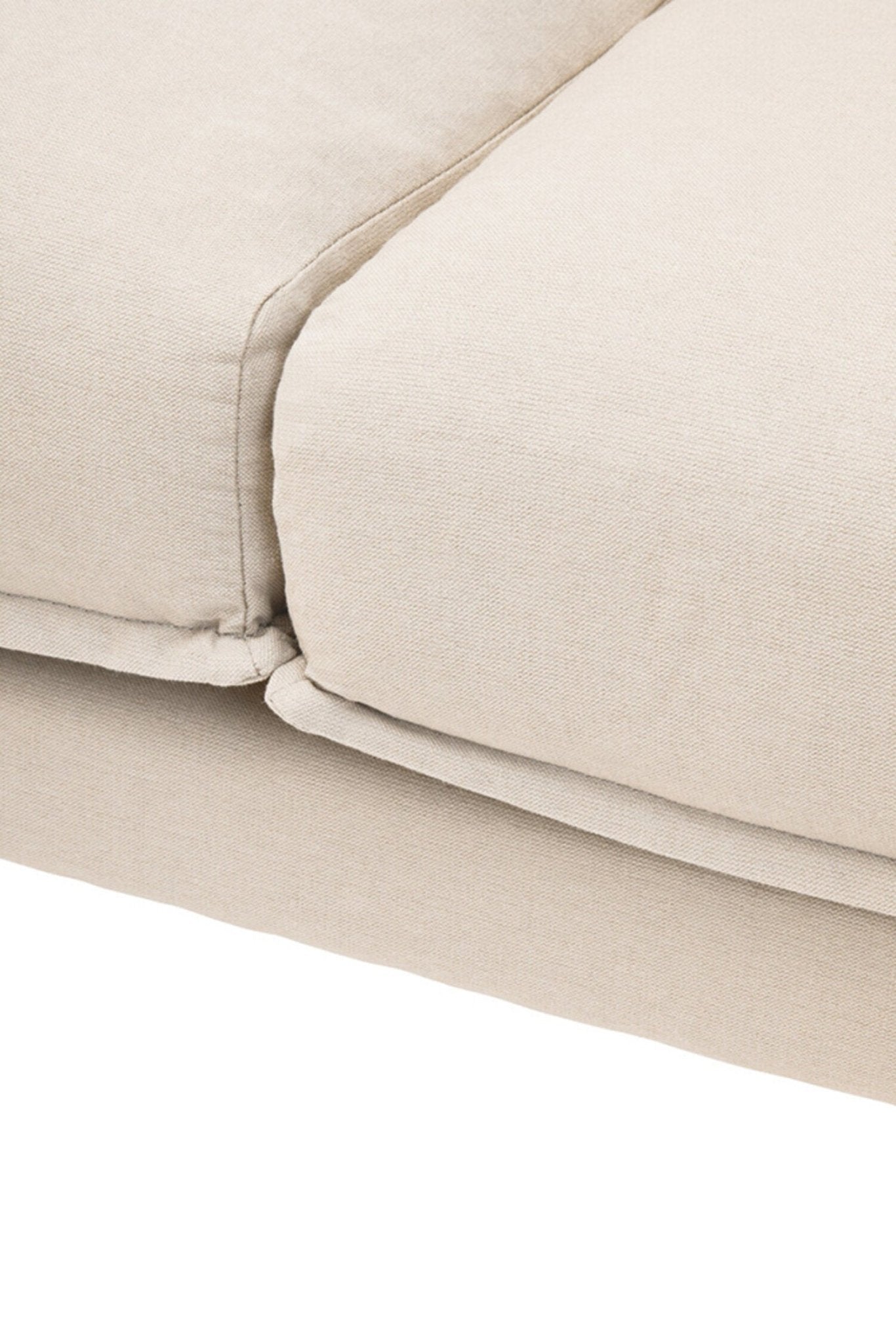 Troyes Cream Three Seat Left Chaise Sofa | Luxury Home Accessories | Heulog Glow