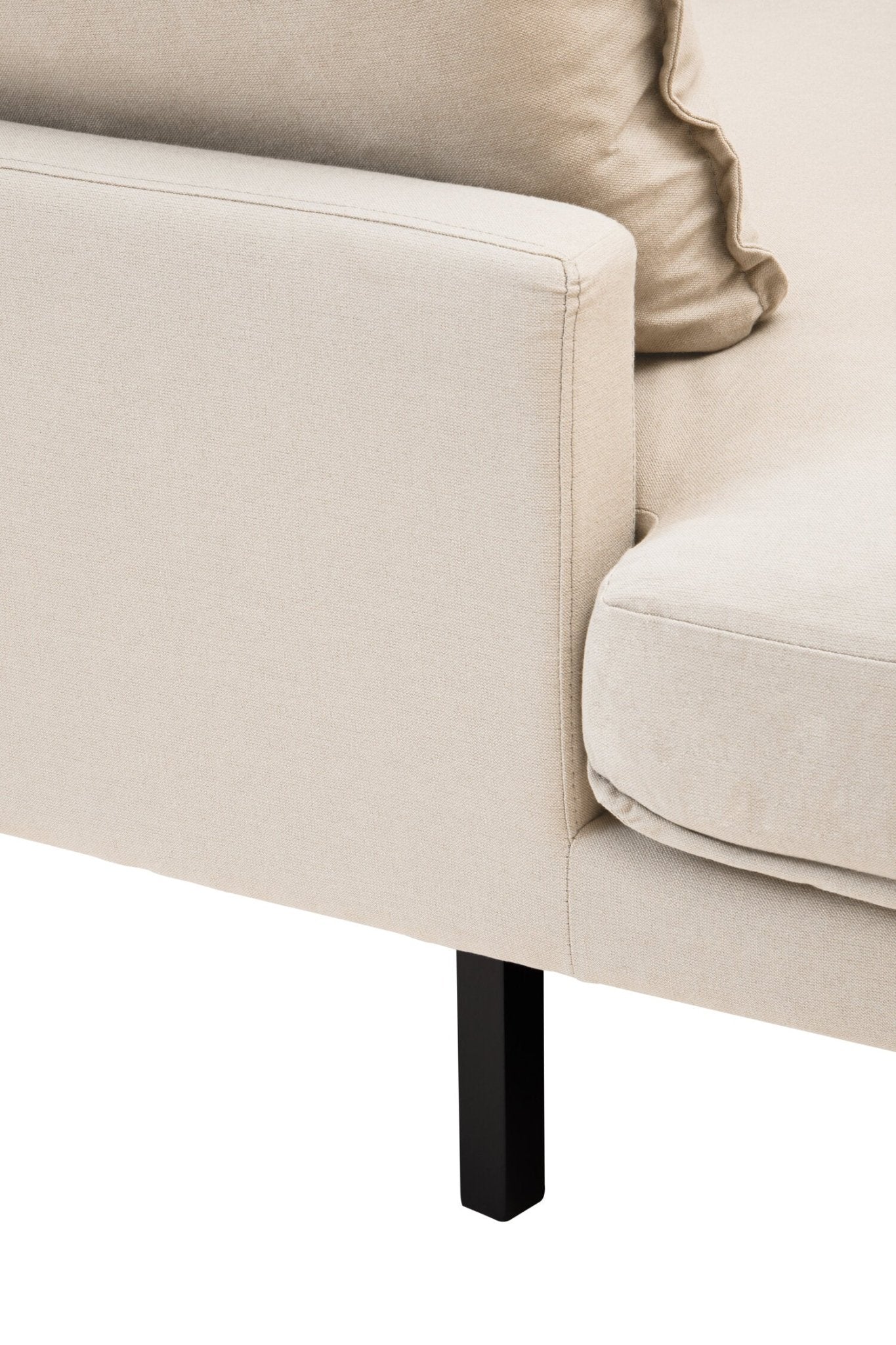 Troyes Cream Three Seat Left Chaise Sofa | Luxury Home Accessories | Heulog Glow