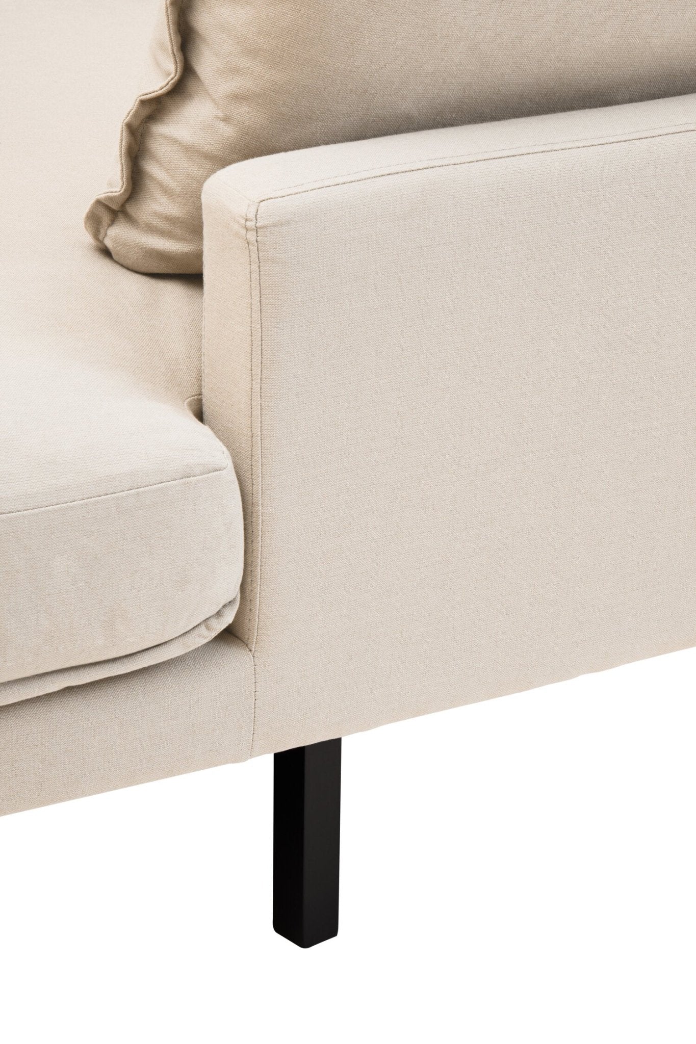 Troyes Cream Three Seat Right Chaise Sofa | Luxury Home Accessories | Heulog Glow